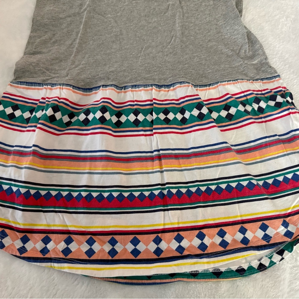 Tea Collection Girls Osceola Striped Patchwork Native Seminole Dress 14 - Picture 2 of 4